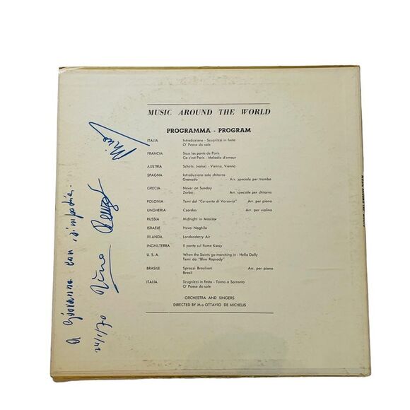 10/$25🦋 Autographed Copy Ship's Orchestra Music Around the World Vinyl Record - Picture 5 of 12